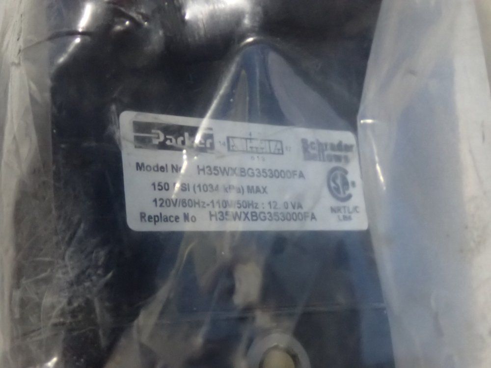 Parker 150 Psi Pneumatic Solenoid Control Valve - H35wxbg353000fa