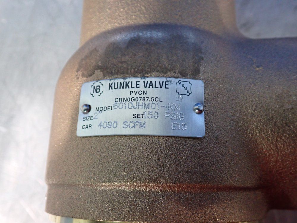 Kunkle Valves 150 Psig Safety Relief Valves - 6010jhm01-km