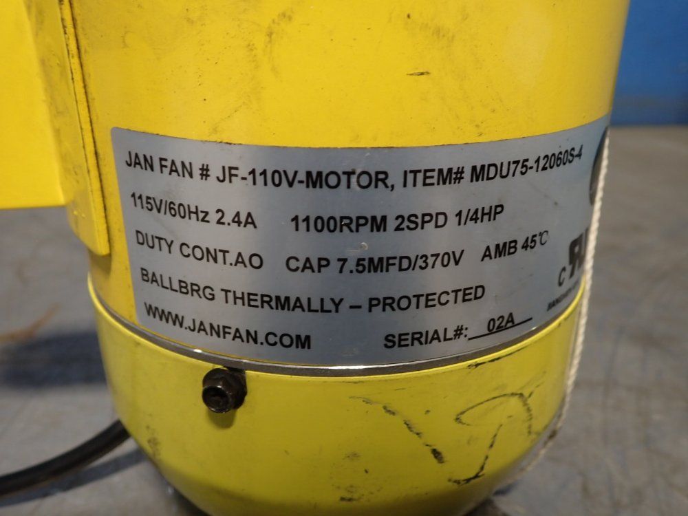 Jan Fan 1/4 Hp Fan Motor - Jf-110v-motor