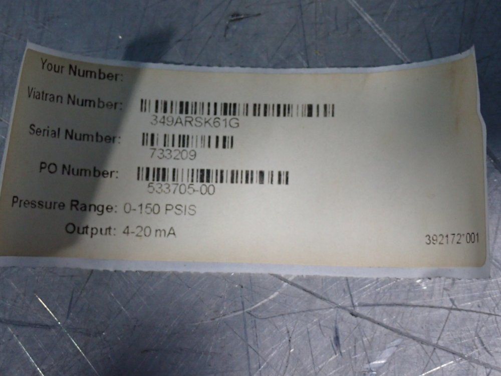 Viatran 150 Psi Pressure Sensor - 349arsk61g