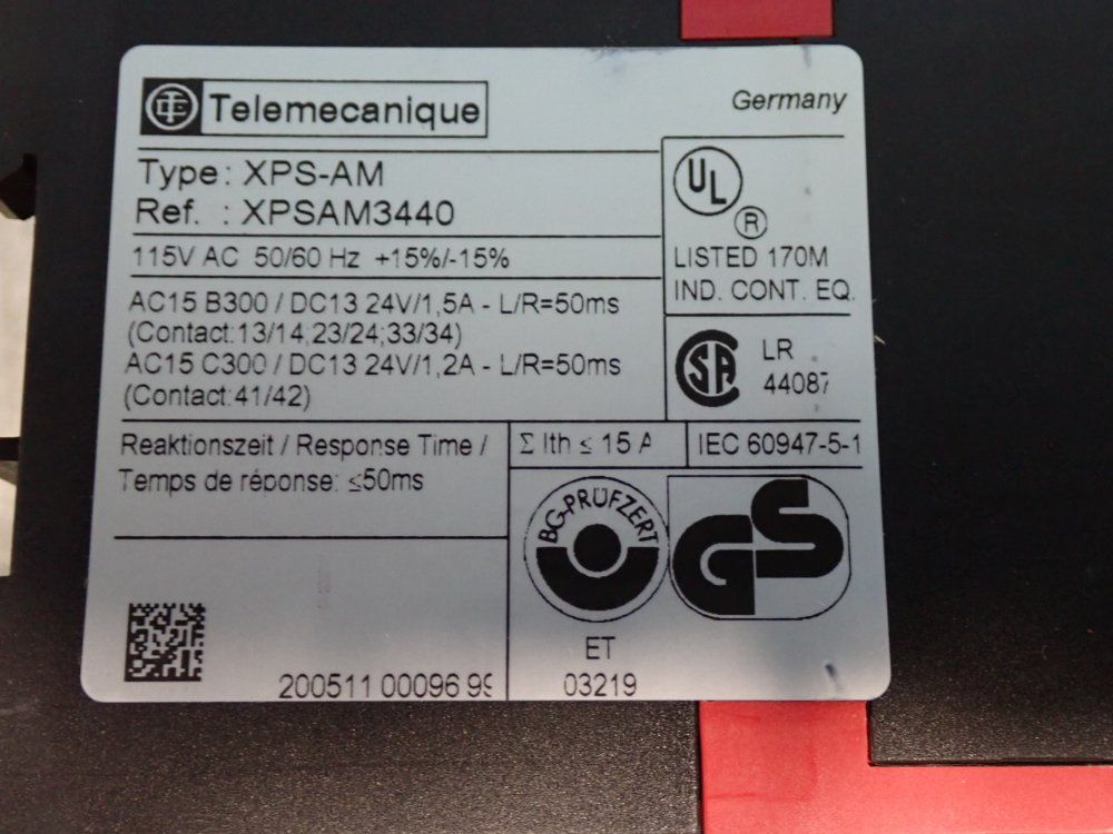 Telemecanique Monitoring Devices For Emergency Stop - Xpsam3440
