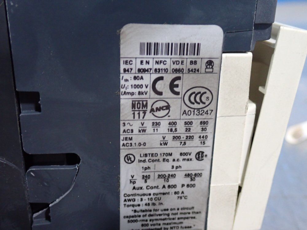 Telemecanique 30 Hp Contactor - Lp1d4011bd