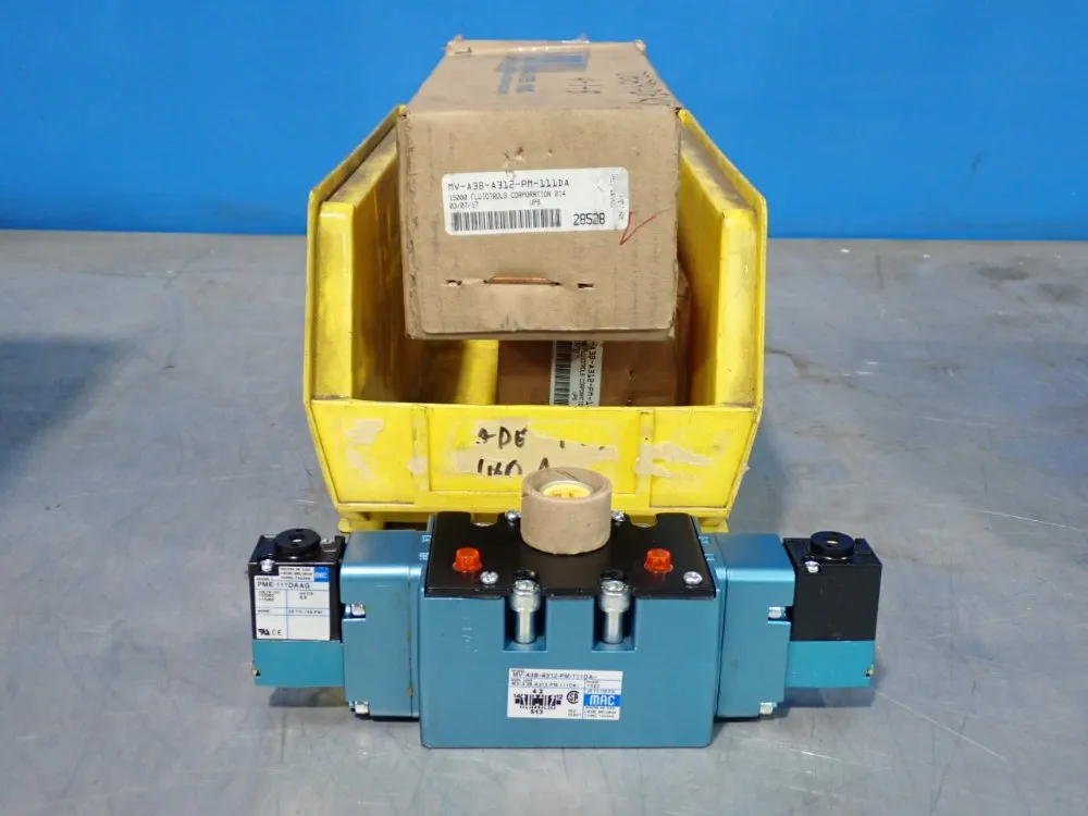 Mac Valves 150 Psi Double Solenoid Piloted Valves - Mv-a3b-a312-pm-111da