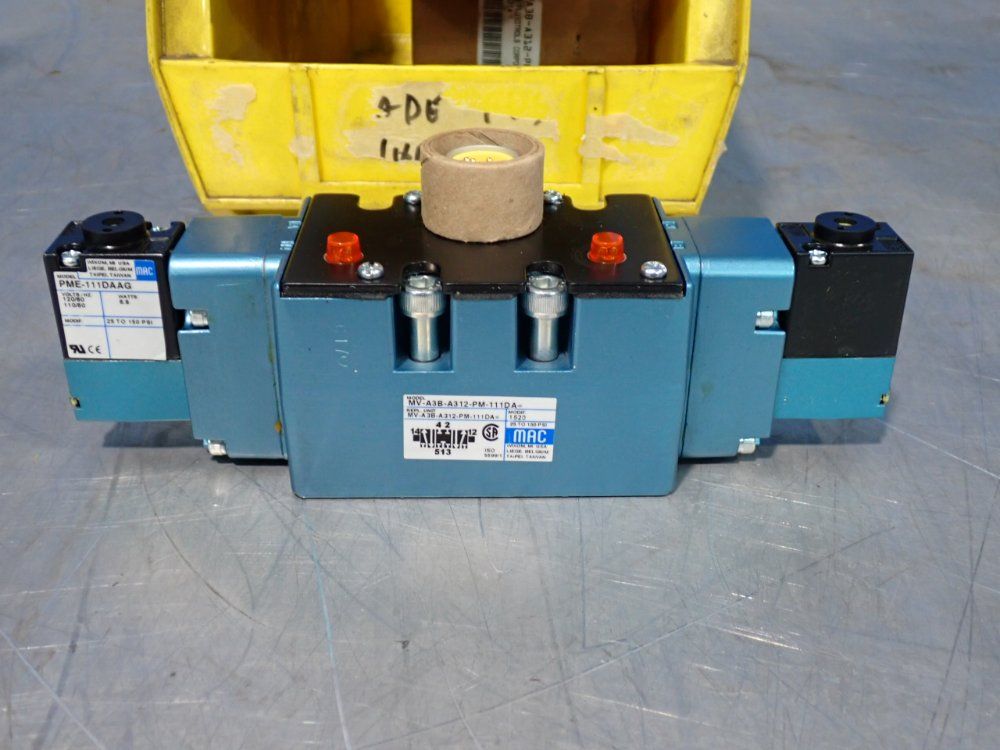 Mac Valves 150 Psi Double Solenoid Piloted Valves - Mv-a3b-a312-pm-111da