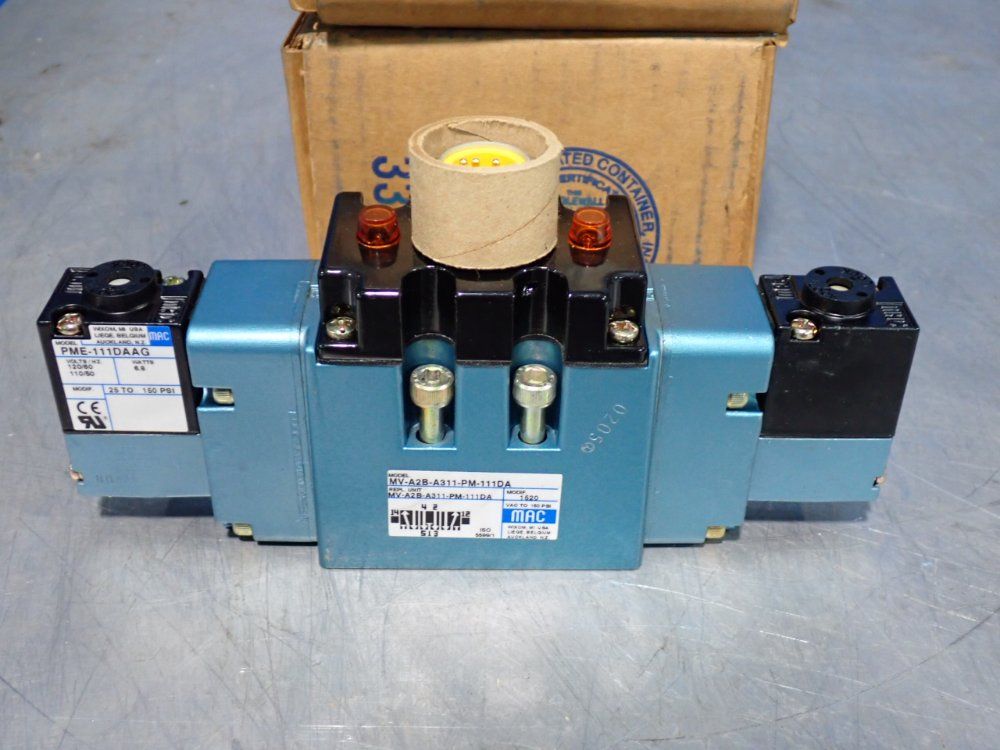 Mac Valves 150 Psi Solenoid Pilot Operated Valves - Mv-a2b-a311-pm-111da