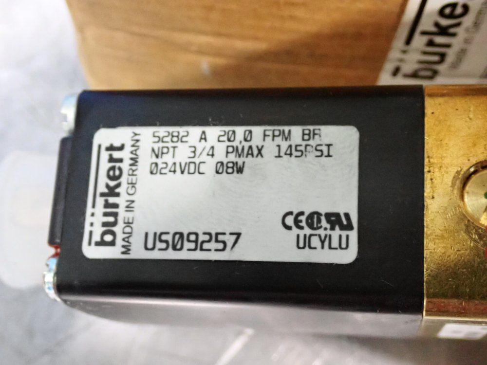Burkert 145 Psi Solenoid Valves - Us09257