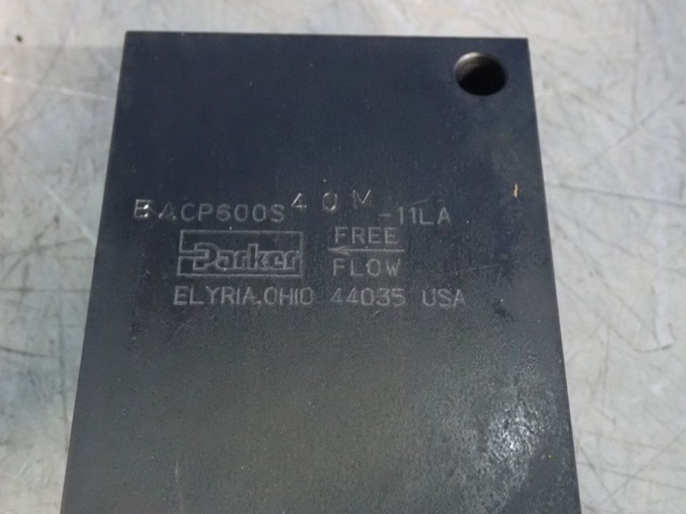 Parker Hydraulic Check Valve - Bacp600s40m