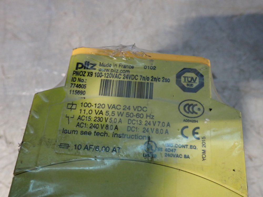 Pilz Safety Relay - Pnoz-x9-100-120vac/24vdc