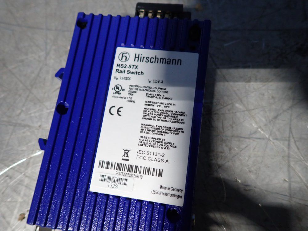 Hirschmann Rail Switch - Rs2-5tx