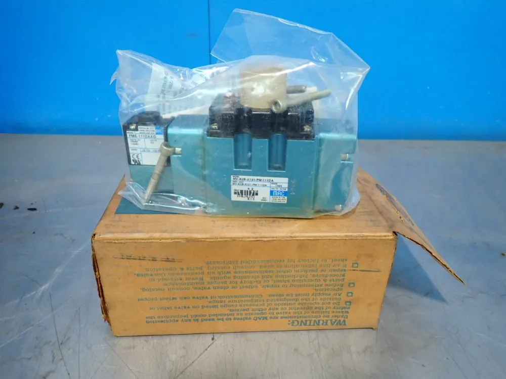 Mac Valves 150 Psi Solenoid Pilot Operated Pneumatic Valve - Mv-a2b-a121-pm-111da
