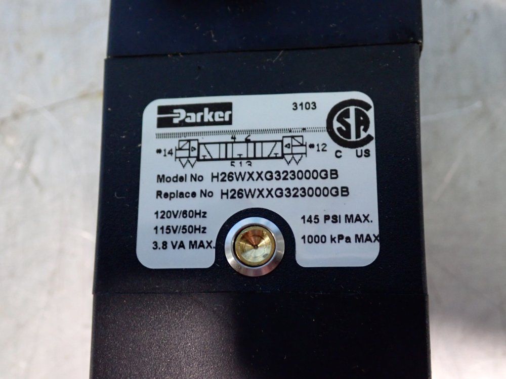 Parker 145 Psi Directional Control Valve - H26wxxg323000gb