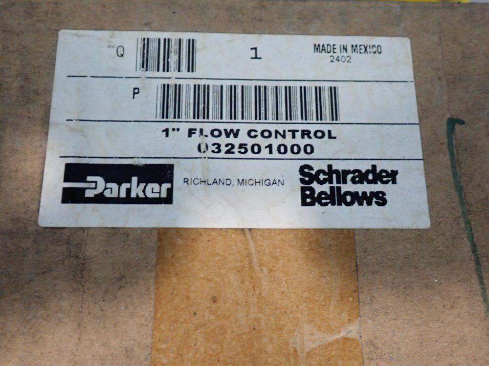 Parker 250 Psig Air / 500 Psi Hydraulic Flow Control Valves - 03250100