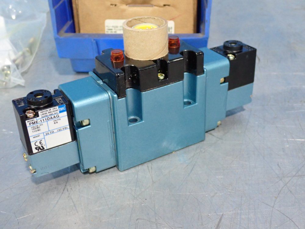 Mac Valves 150 Psi Solenoid Pilot Operated Pneumatic Valves - Mv-a2b-a311-pm-111da