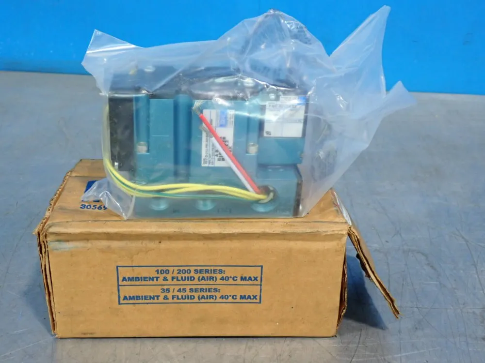 Mac Valves 150 Psi Solenoid Pilot Operated Pneumatic Spool Valve - 6311d-212-pm-501da