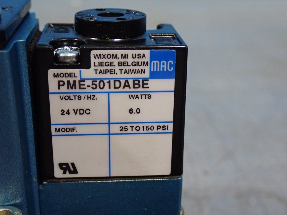 Mac Valves 150 Psi Solenoid Pilot Operated Pneumatic Spool Valve - 6311d-212-pm-501da