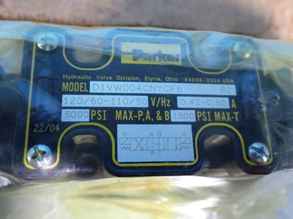 Parker 5000 Psi Hydraulic Directional Control Valve - D1vw004cnycf6 82