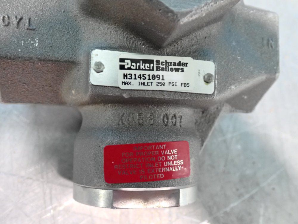 Parker 250 Psi Pilot Operated Poppet Valve - N31451091