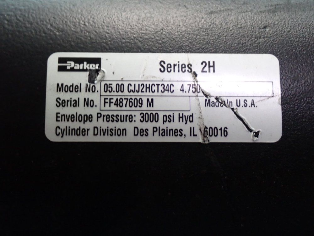 Parker 3000 Psi Hydraulic Cylinder - 05.00cjj2hct34c4.750