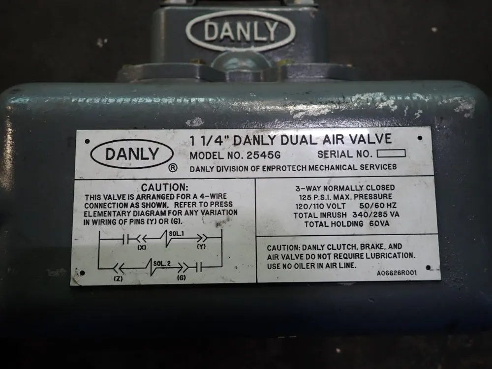 Danly Dual Air Valve - 2545g