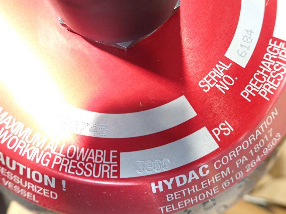 Hydac 3000 Psi Bladder Accumulator - 3141237