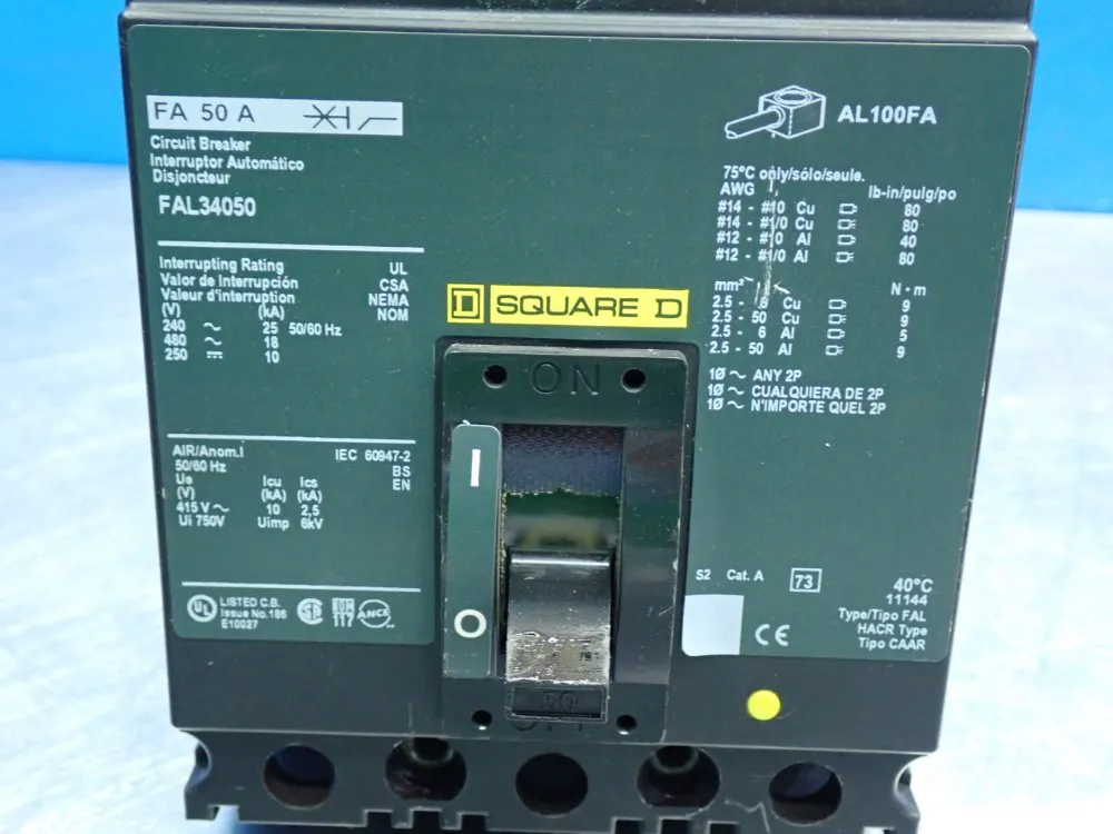 Square D Fal-series Molded Case Circuit Breaker - Fal34050