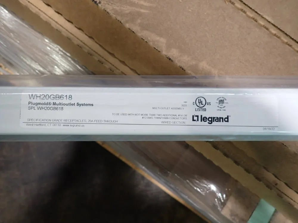 Legrand Plugmold Multioutlet Systems - Wh20gb618