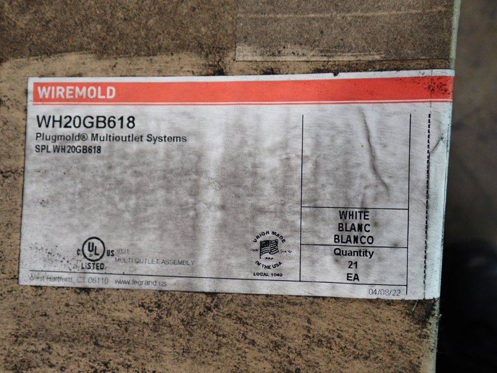 Legrand Plugmold Multioutlet Systems - Wh20gb618