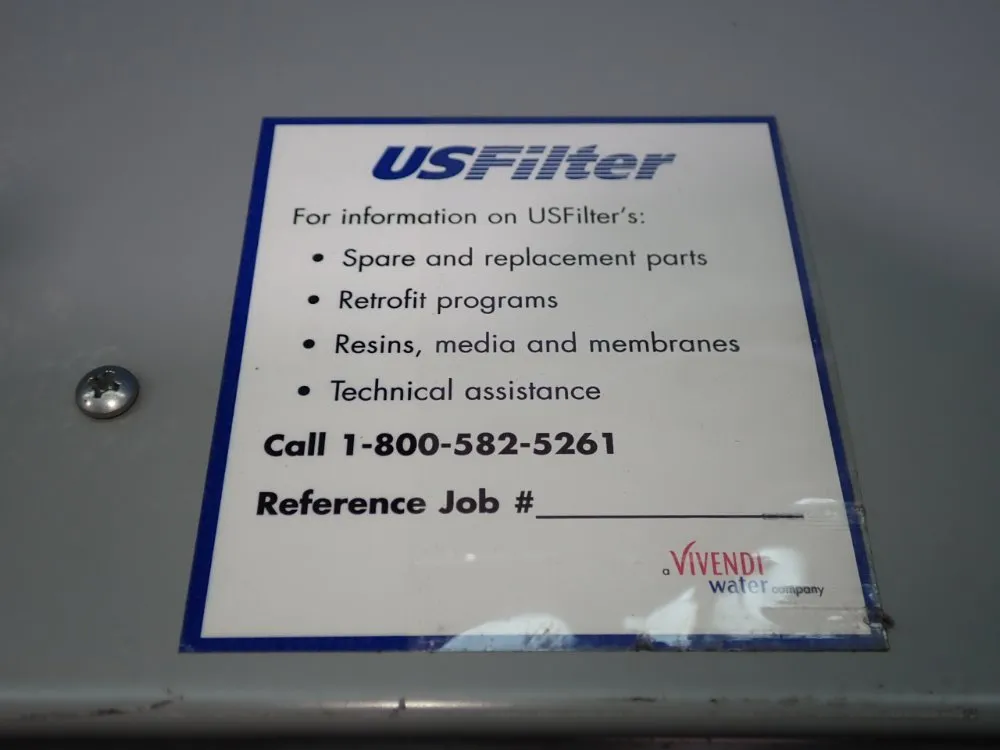 Us Filter Electrical Cabinet