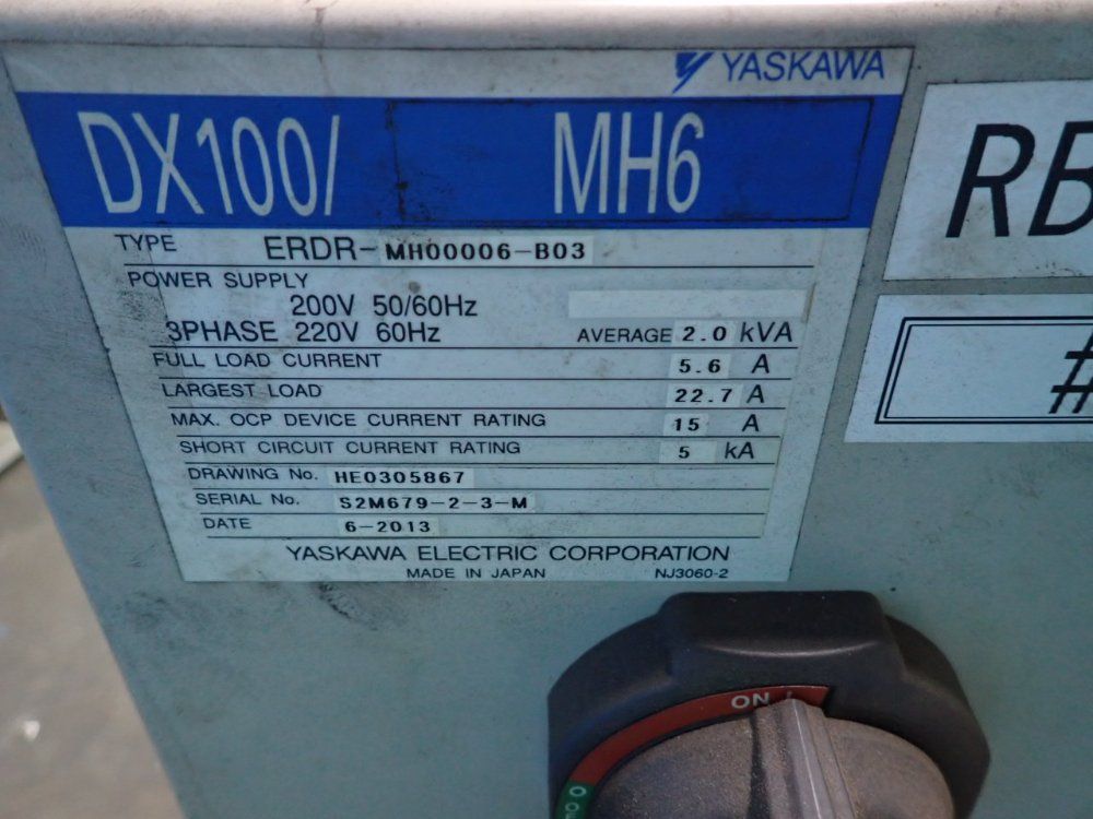 Yaskawa Motoman Robot - Mh6