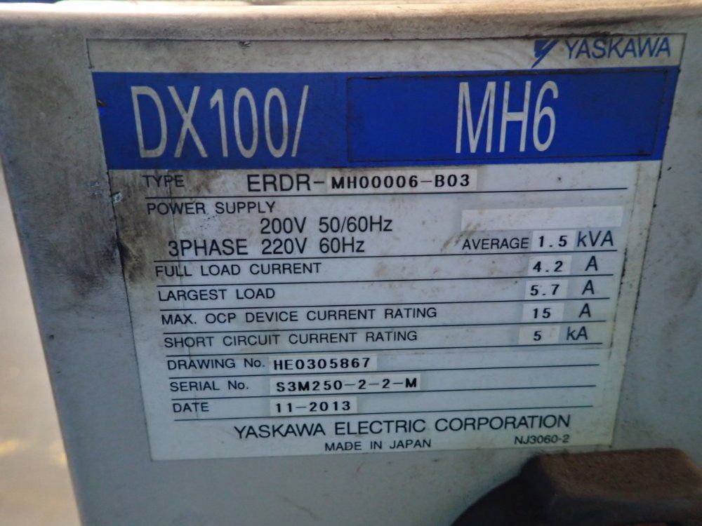 Yaskawa Motoman Robot - Mh6