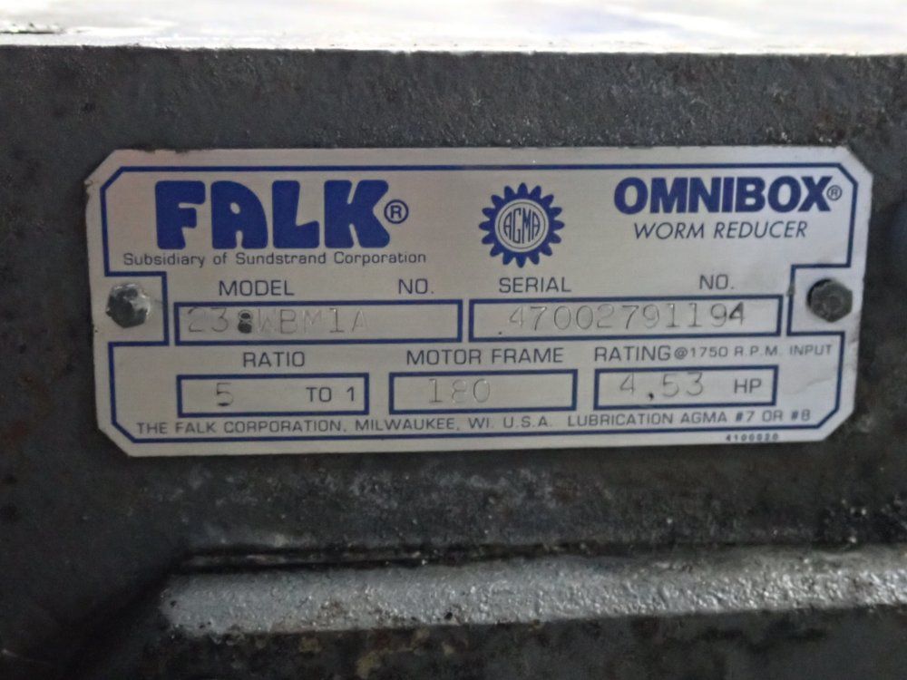 Falk 4.53 Hp Gear Reducer - 238wbm1a