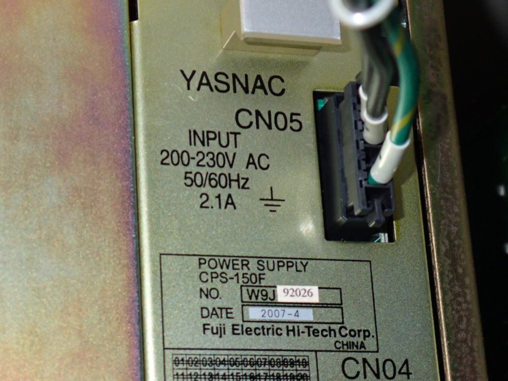 Yaskawa Electric Corporation Robot Controller Panel - Yasnac-xrc-up20