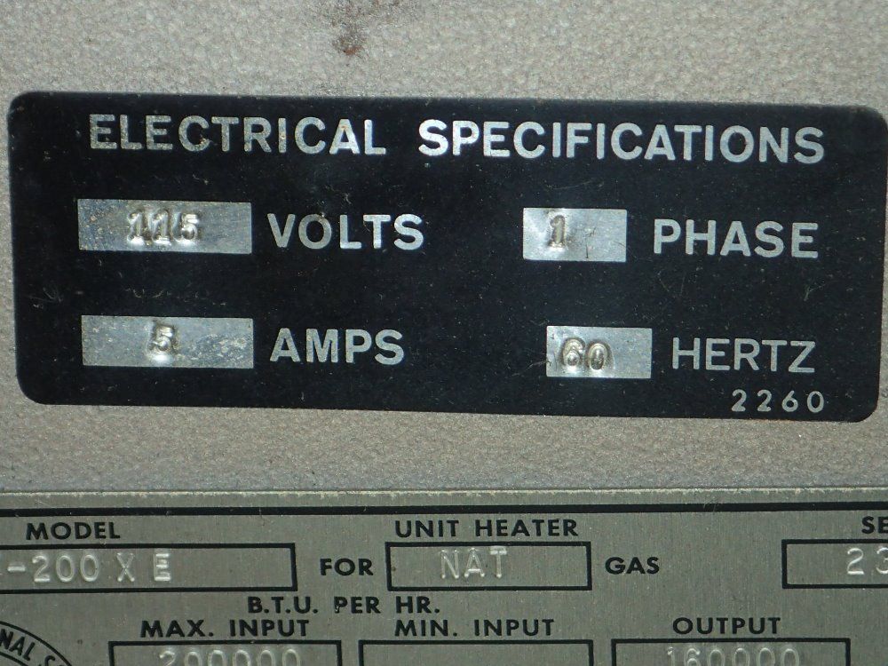 Dravo Hastings Natural Gas Heater