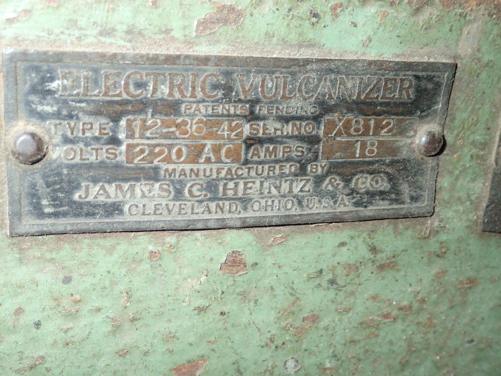 James C Heintz Electric Vulcanizer