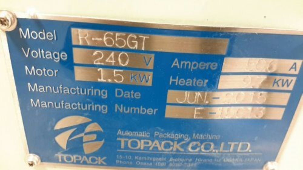 Topack Rotary Pouch Packaging Machine - R65gt
