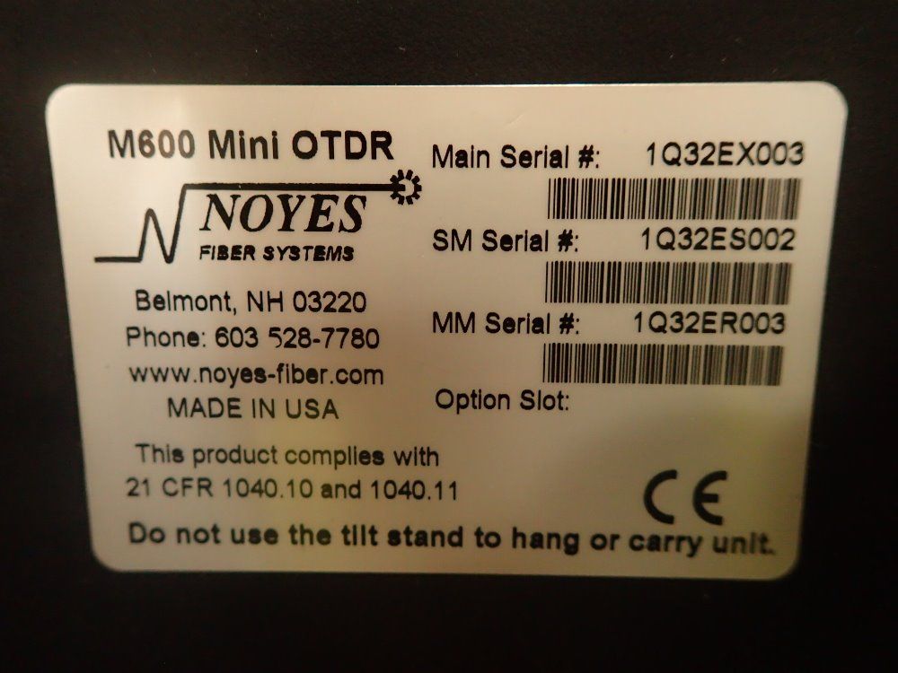 Noyes Optical Time Domain Reflectometer