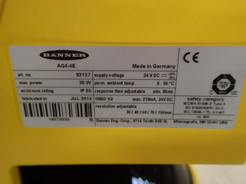 Banner Safety Laser Scanner