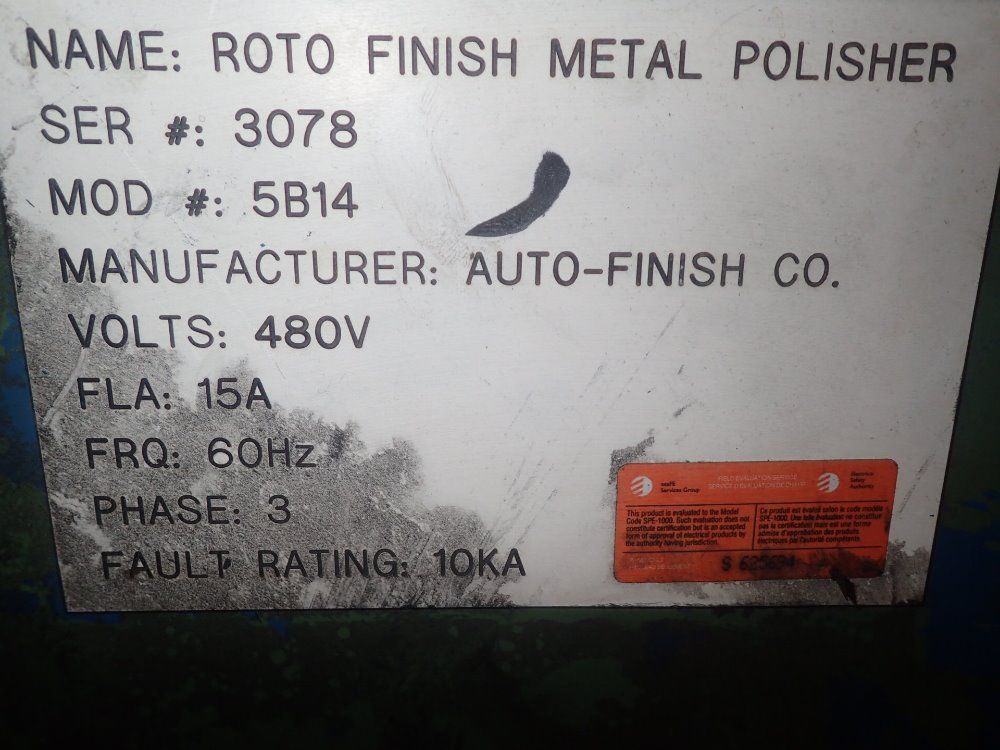 Automated Finishing Rotary Metal Polisher