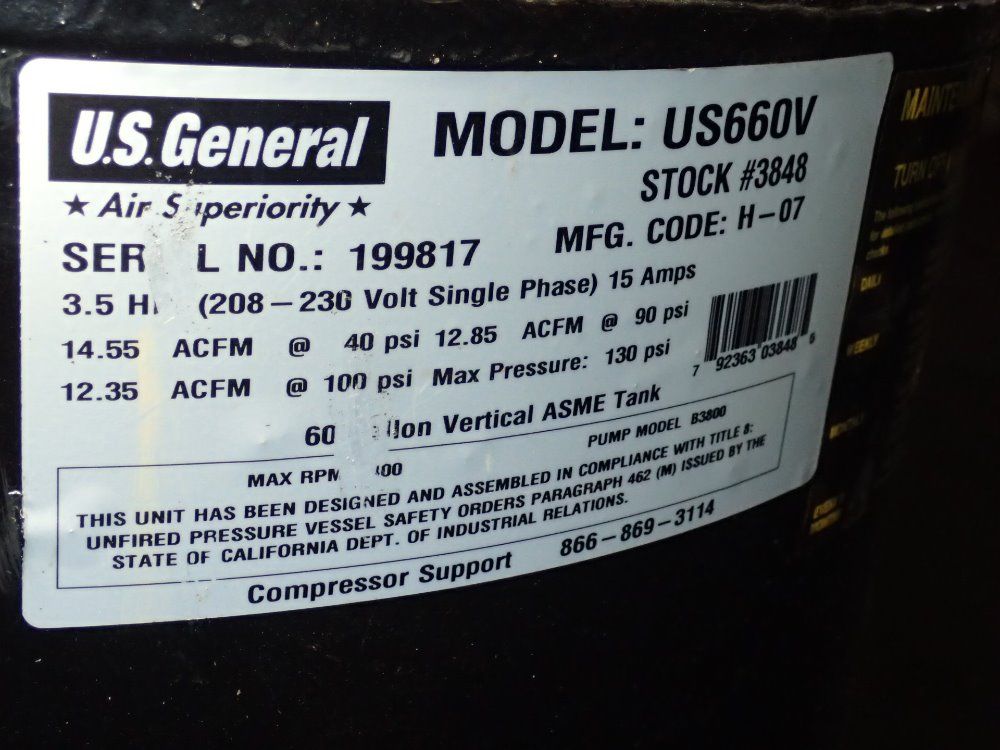 U.s. General Air Compressor