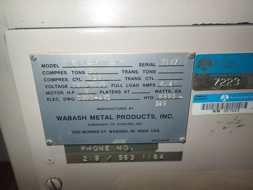 Wabash Hydraulic Press