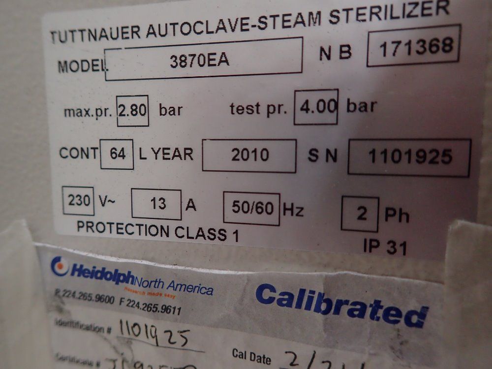 Heidolph / Tuttnauer Autoclave-steam Sterilizer