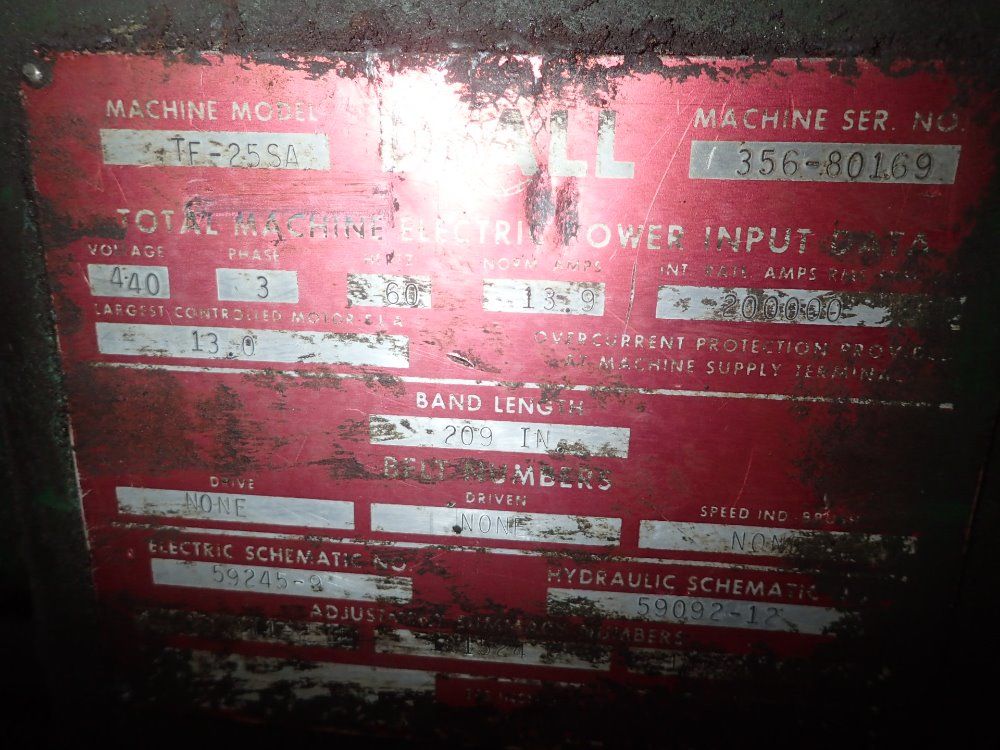 Do-all Vertical Bandsaw