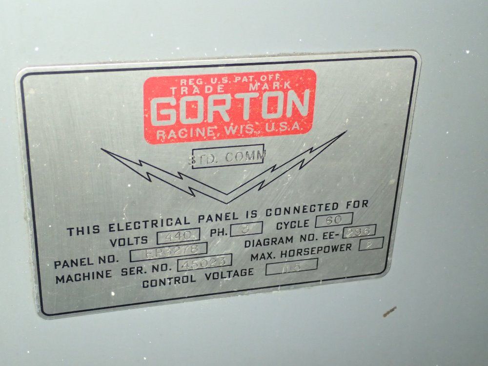 Gorton Vertical Mill