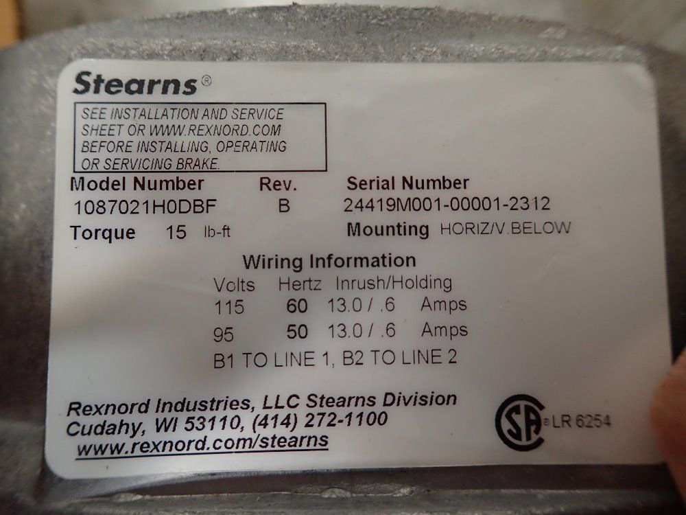 Stearns Motor Brake