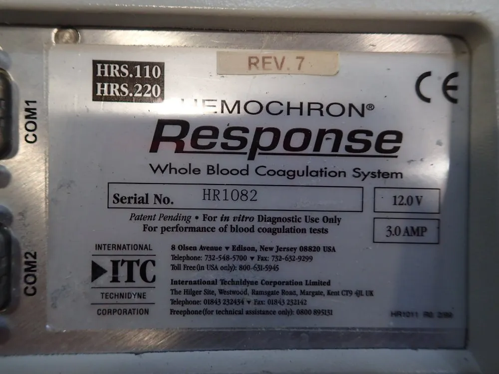 Itc Whole Blood Coagulation System