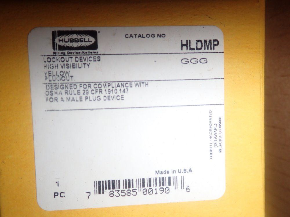 Hubbell Yellow Lockout Devices