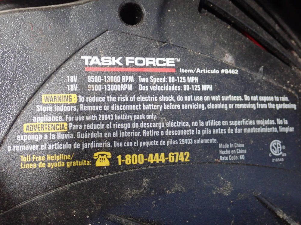 Task Force Cordless Blowers