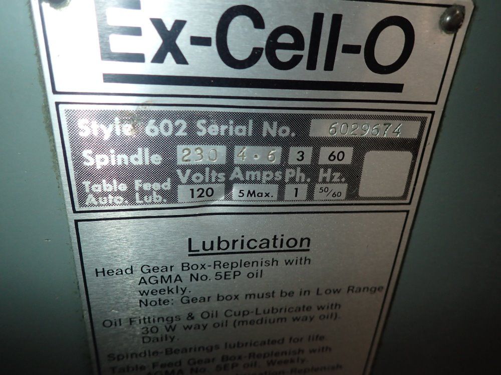 Ex-xell-o Vertical Mill