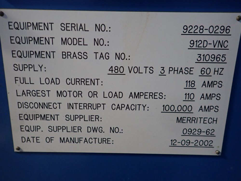 Merritech / Werth Dual Spindle Vertical Cnc Lathe