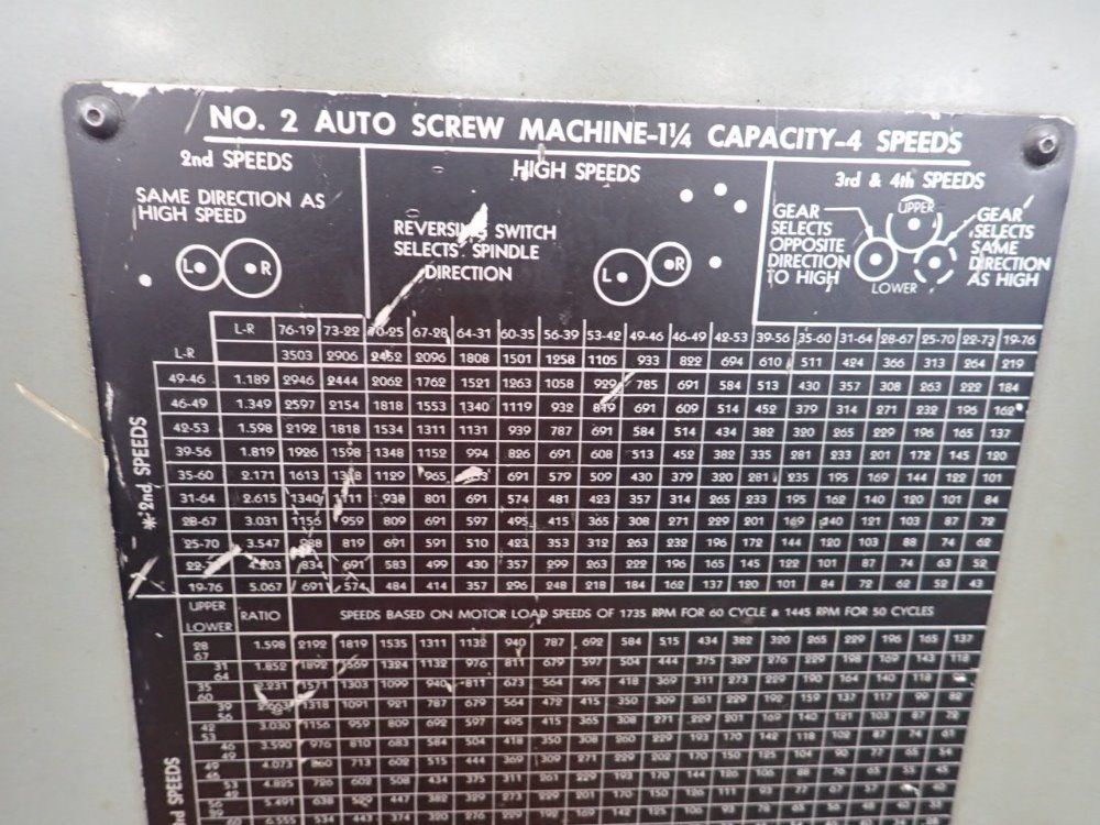 Brown & Sharpe Auto Screw Machine
